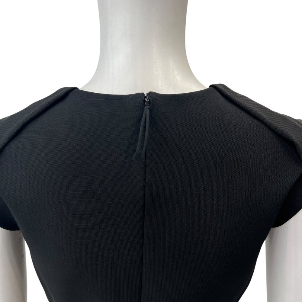 $1790 J. Mendel Black Layered Sheath Peplum Mini Dress size 6 View 4